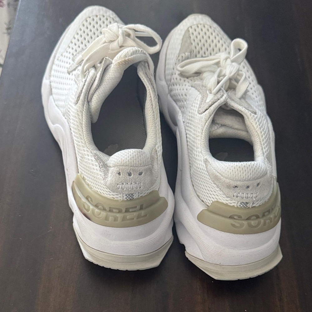 Sorel Cream Mesh Sneakers